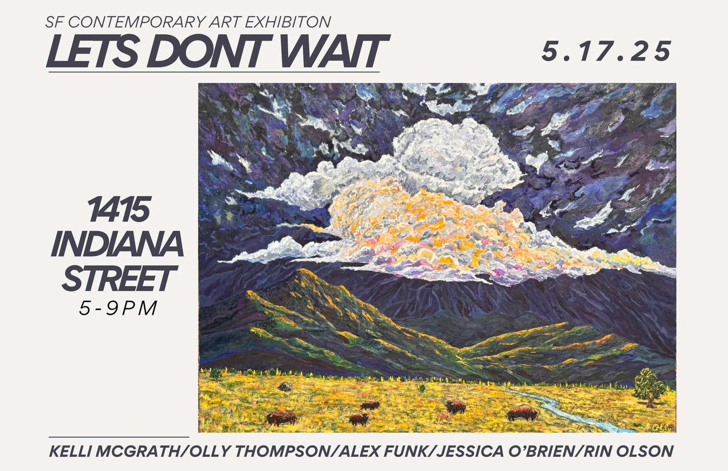 LETS DONT WAIT Art Show RSVP - FREE