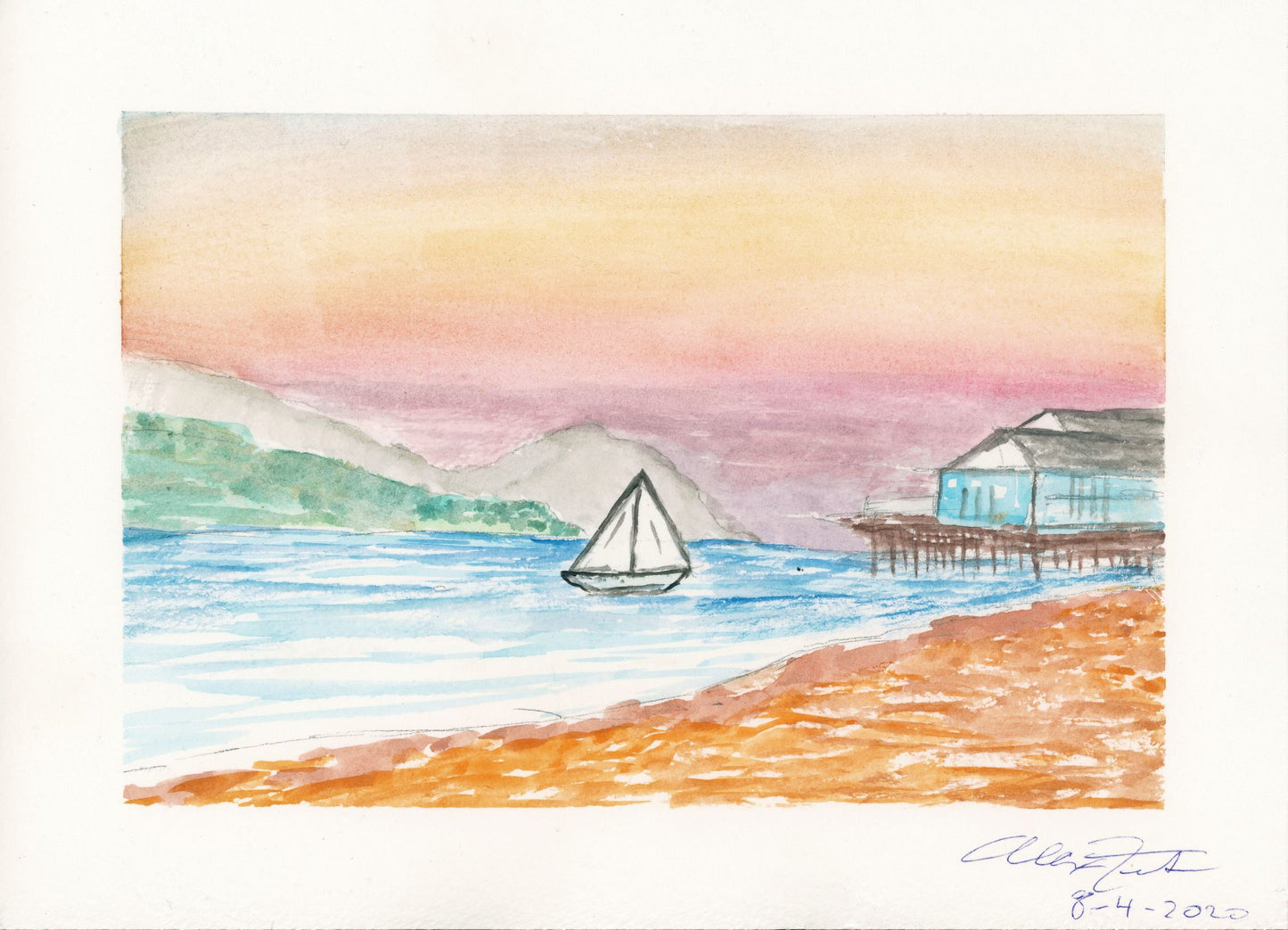 Stearns Wharf Sunset, Santa Barbara