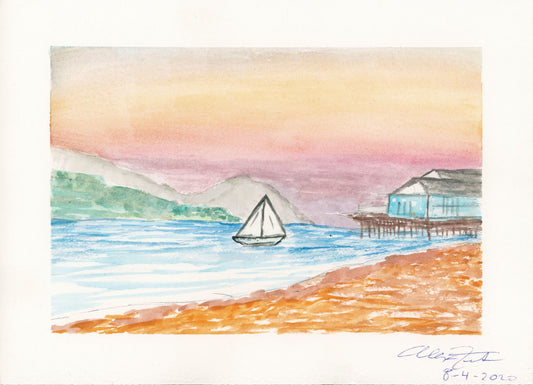 Stearns Wharf Sunset, Santa Barbara
